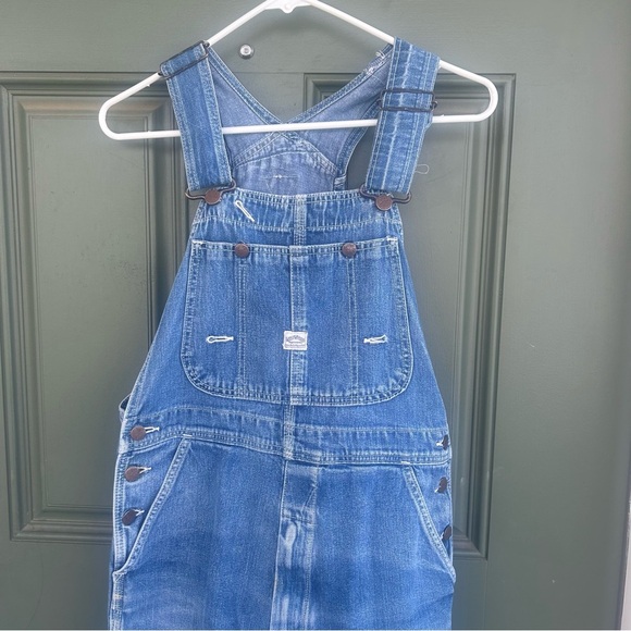 Big John Carpenter Bib Overalls Light Wash Dress - Picture 2 of 13